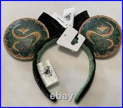 Disneyland Club 33 Exclusive 55 Emerald Anniversary Minnie Mouse Ears NWT