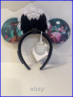 Disneyland Club 33 HAUNTED MANSION Loungefly Minnie Ears 55th Anniversary New