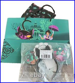 Disneyland Club 33 Haunted Mansion 55 Anniversary Loungefly Ears with Tissue & Bag