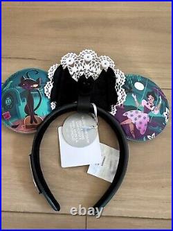 Disneyland Club 33 Haunted Mansion 55 Anniversary Loungefly Ears with Tissue & Bag