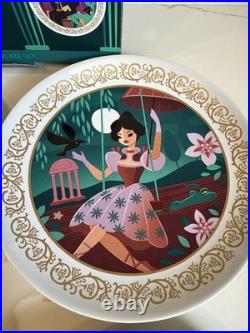 Disneyland Club 33 Haunted Mansion 55th Anniversary 4 Piece Plate Set