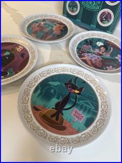 Disneyland Club 33 Haunted Mansion 55th Anniversary 4 Piece Plate Set