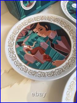 Disneyland Club 33 Haunted Mansion 55th Anniversary 4 Piece Plate Set
