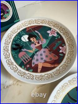 Disneyland Club 33 Haunted Mansion 55th Anniversary 4 Piece Plate Set