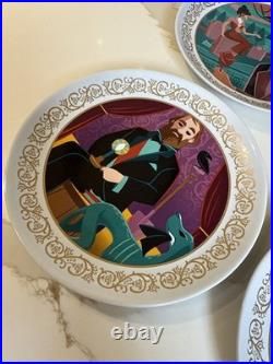 Disneyland Club 33 Haunted Mansion 55th Anniversary 4 Piece Plate Set