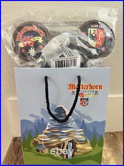 Disneyland Club 33 Loungefly Mickey Ears 65th Anniversary Matterhorn w Gift Bag