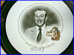 Disneyland Club 33 Plate 9 1/2 30th Anniversary LE #349/600 NIB
