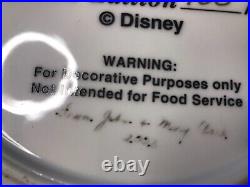 Disneyland Club 33 Thirty Five Years Anniversary Plate 35th x/333 Walt Disney