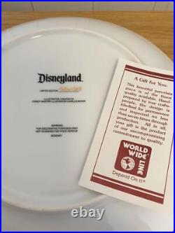 Disneyland Club 33 Walt Disney Plate Thirtieth anniversary Rare NEW white Japan
