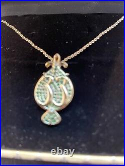 Disneyland Club 33 limited edition Emerald anniversary necklace