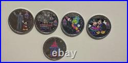 Disneyland/ DCA, 70th Anniversary Colored Coins Set Of 4 Coin / Medallions