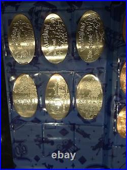 Disneyland Diamond 60th Anniversary Pressed Penny 39 Coin Set In Book Holder