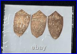 Disneyland Diamond 60th Anniversary Pressed Penny Set In Book Holder with 60 coins