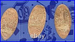 Disneyland Diamond 60th Anniversary Pressed Penny Set In Book Holder with 60 coins