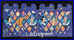 Disneyland Diamond 60th Anniversary Pressed Penny Set In Book Holder with 60 coins