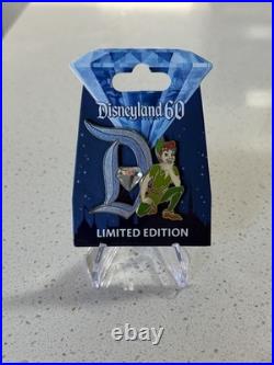 Disneyland Diamond Celebration 60th Anniversary D Peter Pan LE 3000 Pin