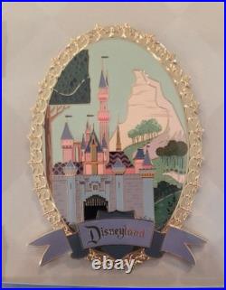 Disneyland Disney 70th Anniversary Vault Collection Pin Frame with 1/4 Pin Set
