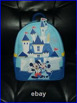 Disneyland Disney Parks 65th Anniversary Loungefly Mini Backpack BNWT