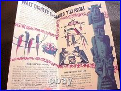 Disneyland ENCHANTED TIKI ROOM 50'th Anniversary 2013 FLYER Passholders 1963