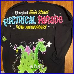 Disneyland Electrical Parade Spirit Jersey Large Black 50th Anniversary NWT