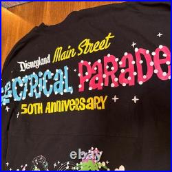 Disneyland Electrical Parade Spirit Jersey Large Black 50th Anniversary NWT
