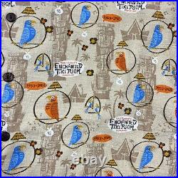 Disneyland Enchanted Tiki Room 45th Anniversary Button Up Shirt Size Large