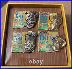 Disneyland Enchanted Tiki Room 50th Anniversary Pin Set Limited Edition 250