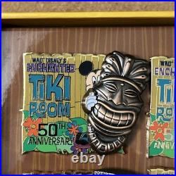Disneyland Enchanted Tiki Room 50th Anniversary Pin Set Limited Edition 250