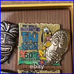 Disneyland Enchanted Tiki Room 50th Anniversary Pin Set Limited Edition 250