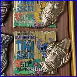 Disneyland Enchanted Tiki Room 50th Anniversary Pin Set Limited Edition 250