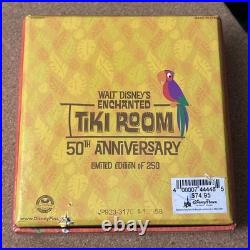 Disneyland Enchanted Tiki Room 50th Anniversary Pin Set Limited Edition 250