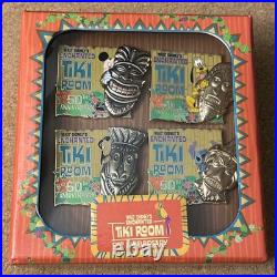 Disneyland Enchanted Tiki Room 50th Anniversary Pin Set Limited Edition 250