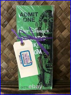 Disneyland Enchanted Tiki Room 50th Anniversary Wooden Ticket Admit One Replica