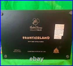 Disneyland FRONTIERLAND 50th ANNIVERSARY Pewter Miniature set LE 1500 RARE 2005 Disneyland FRONTIERLAND 50th ANNIVERSARY Pewter Miniature set LE 1500 RARE 2005