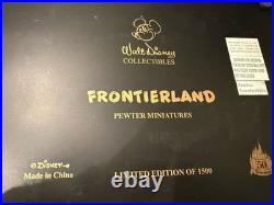 Disneyland Frontierland Pewter Figurine Set 50th Anniversary (2005) Limited Ed