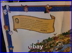 Disneyland Happiest Homecoming on Earth 50th Anniversary Souvenir Map Poster