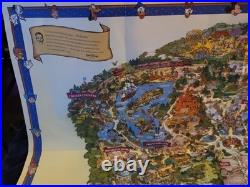 Disneyland Happiest Homecoming on Earth 50th Anniversary Souvenir Map Poster