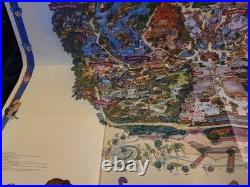 Disneyland Happiest Homecoming on Earth 50th Anniversary Souvenir Map Poster