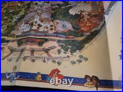 Disneyland Happiest Homecoming on Earth 50th Anniversary Souvenir Map Poster