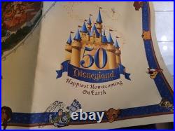 Disneyland Happiest Homecoming on Earth 50th Anniversary Souvenir Map Poster