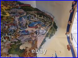 Disneyland Happiest Homecoming on Earth 50th Anniversary Souvenir Map Poster