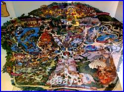 Disneyland Happiest Homecoming on Earth 50th Anniversary Souvenir Map Poster