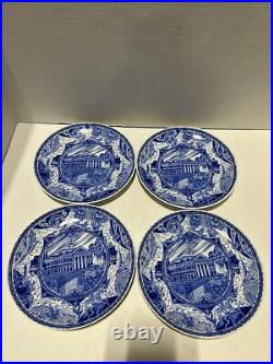 Disneyland Haunted Mansion 10th Anniversary Fine China Plates Set Of 4 /500 J1