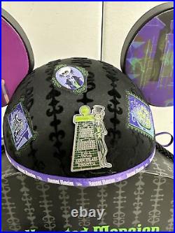 Disneyland Haunted Mansion 40TH Anniversary Lenticular Ears Hat Signed By SHAG