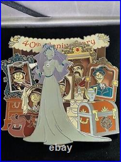 Disneyland Haunted Mansion 40th Anniversary The Bride Jumbo Slider Pin LE250