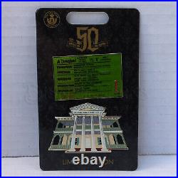 Disneyland Haunted Mansion 50th Anniversary E Ticket & Facade Exterior Pin Set