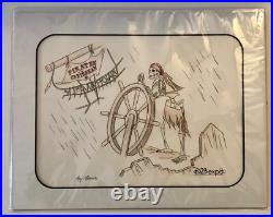 Disneyland Helmsman Pirates of the Caribbean 50th Anniversary Original Sketch Disneyland Helmsman Pirates of the Caribbean 50th Anniversary Original Sketch