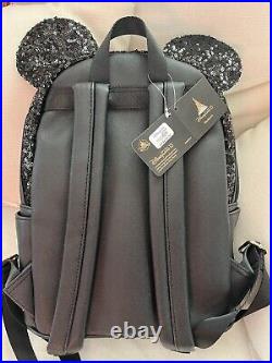 Disneyland Hong Kong 15th Year Anniversary Black Sequins Backpack