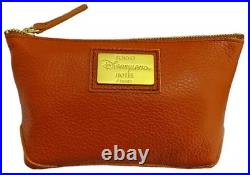 Disneyland Hotel 10th Anniversary Brown Leather Souvenir Pouch New