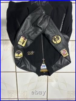 Disneyland Jacket Large Wool And Leather 50th Anniversary